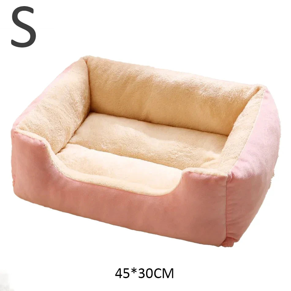Waterproof Plush Pet Bed – Warm Mat for Dogs & Cats S/M/L