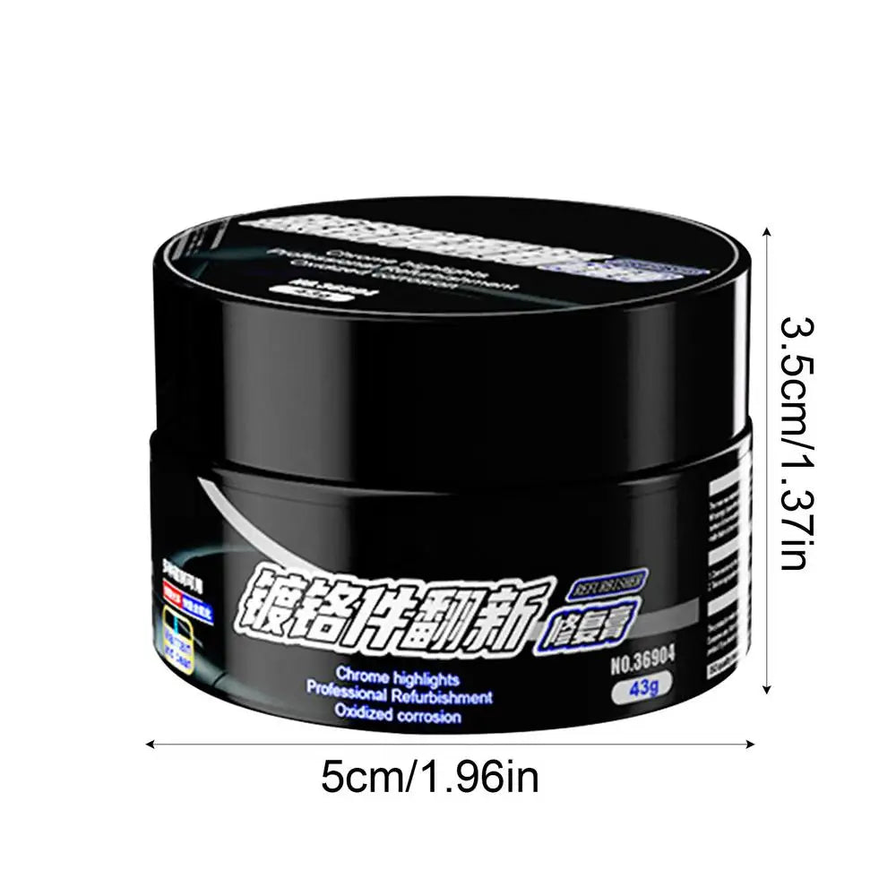 Chrome Repair Paste – Polish & Restore Car Trim, Handles Chrome Polish Paste Peaceful Pleasures Health and Wellness single attribute