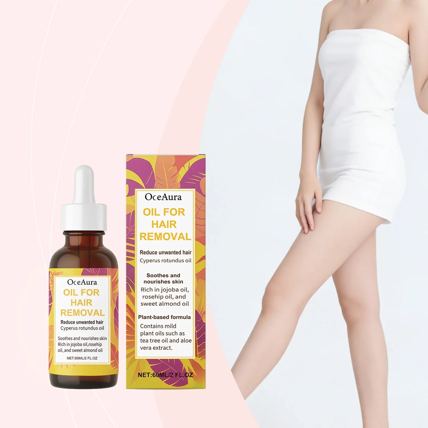 OceAura 60ml Cyperus Rotundus Hair Inhibitor Moisturizing Serum