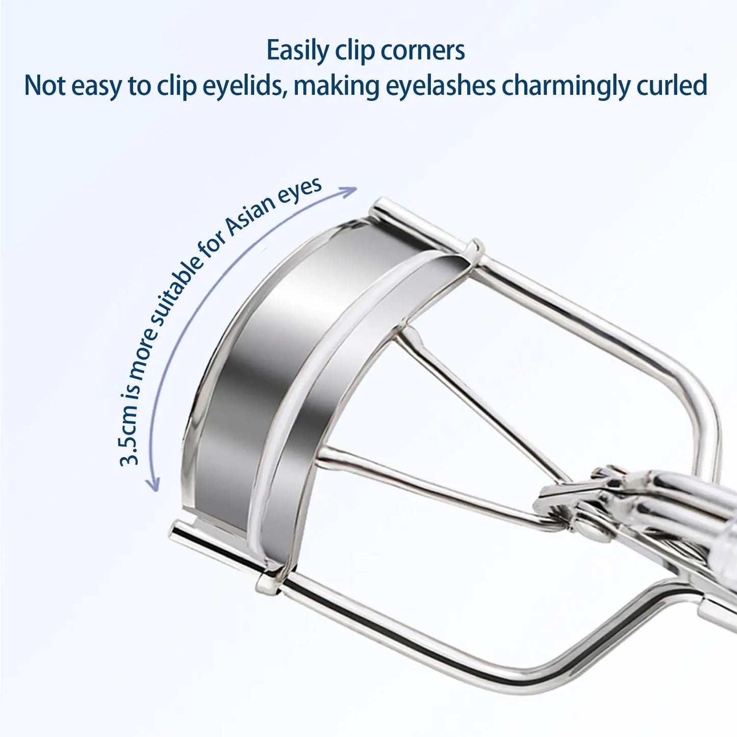 Heart Shape Handle Eyelash Curler with Replacement Pads