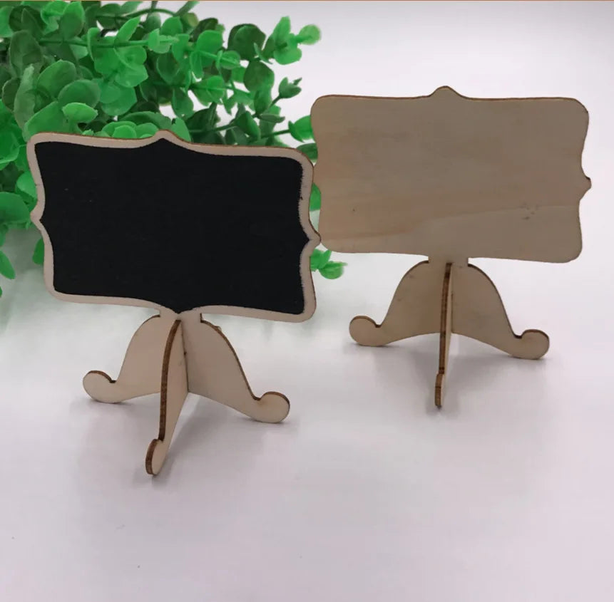 Mini Wooden Writing Small Blackboard Desktop Message Decorative