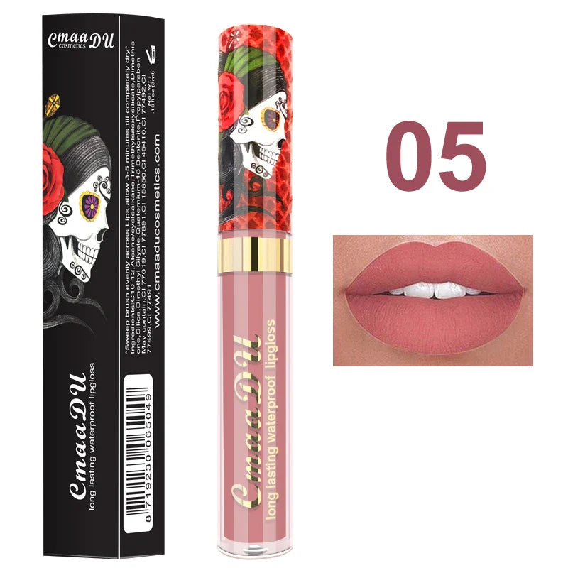 Cmaadu Matte Lip Gloss – Waterproof Long-Lasting Red Lipstick