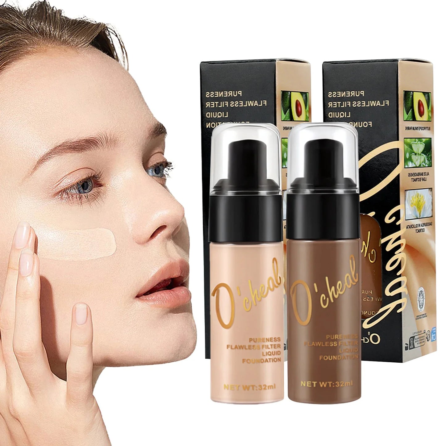 O'Cheal Matte BB Cream Foundation – Oil-Control High Coverage