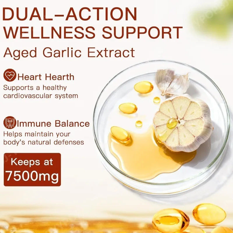Aged Garlic Extract 300 Capsules – Odorless, Organic, Non-GMO