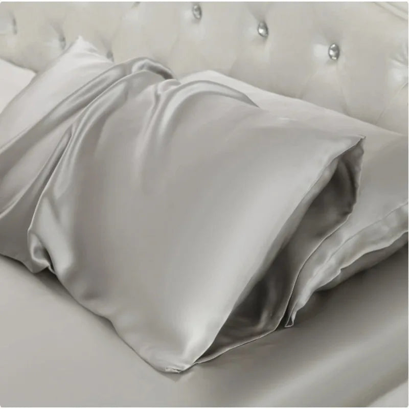 100% Mulberry Silk Pillowcase 22 Momme -Ultra Premium 6A Grade Silk - Envelope Style Breathable Cooling Pillow Cover-51*66CM Peaceful Pleasures Health and Wellness