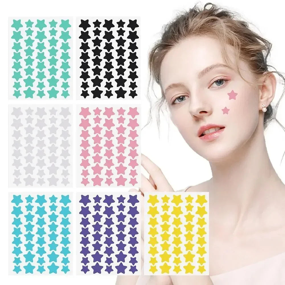 40pcs/120pcs Colorful PE Pimple Patches Cute Star Shaped Pimple Cover Sticker Invisible Pimple Cover Removal Pimple Patch Peaceful Pleasures Health and Wellness
