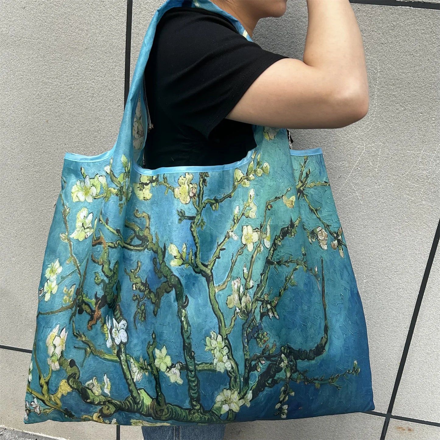 Large Foldable Reusable Nylon Shopping Bag – Travel Tote
