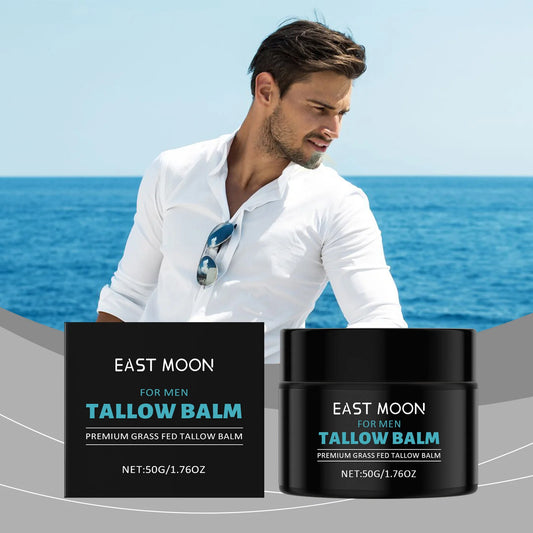 Men's Tallow Balm – Anti-Aging Face Moisturizer | 50g Men's Face Balm Peaceful Pleasures Health and Wellness