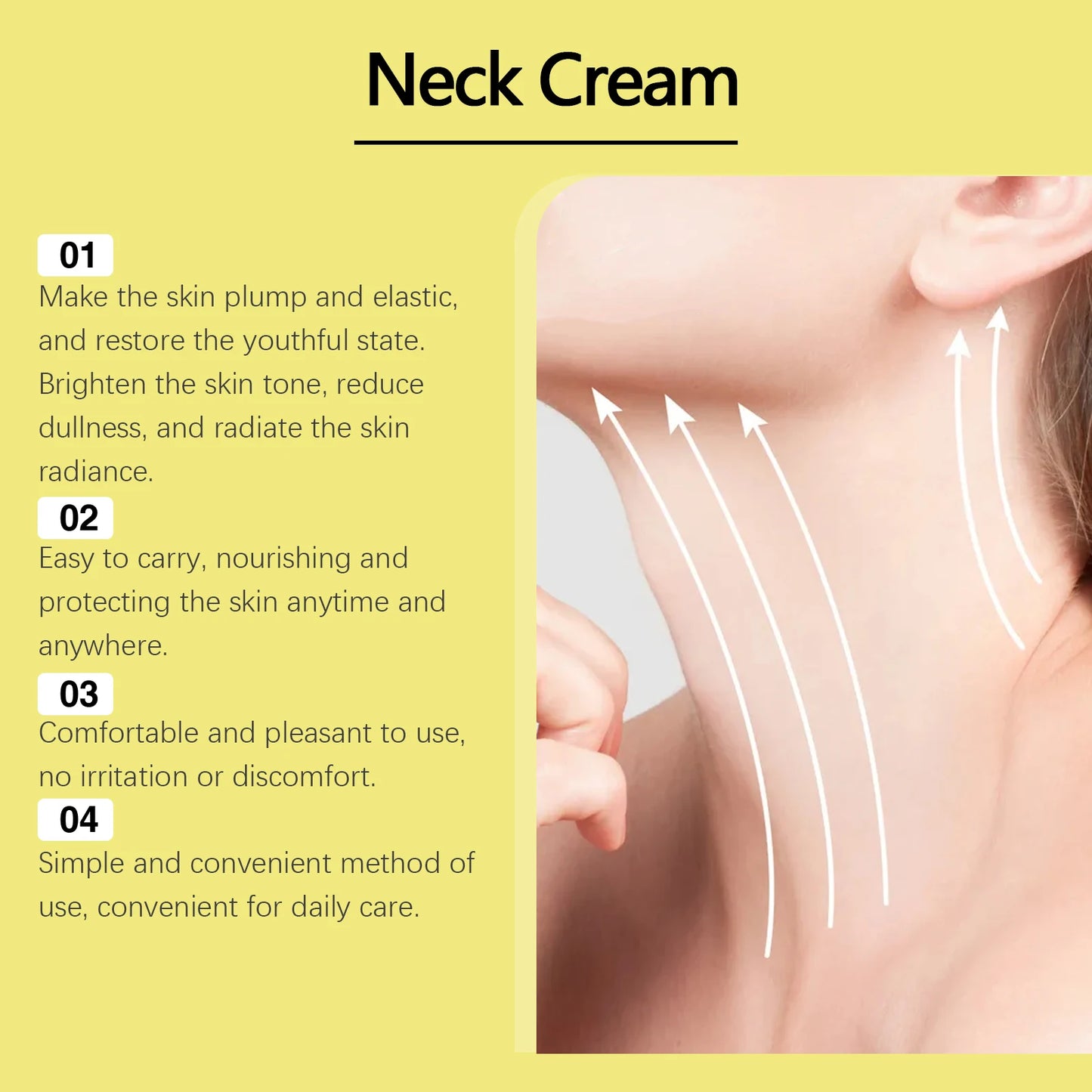 Firming Neck Cream with Roller – Anti-Aging & Lifting 150g