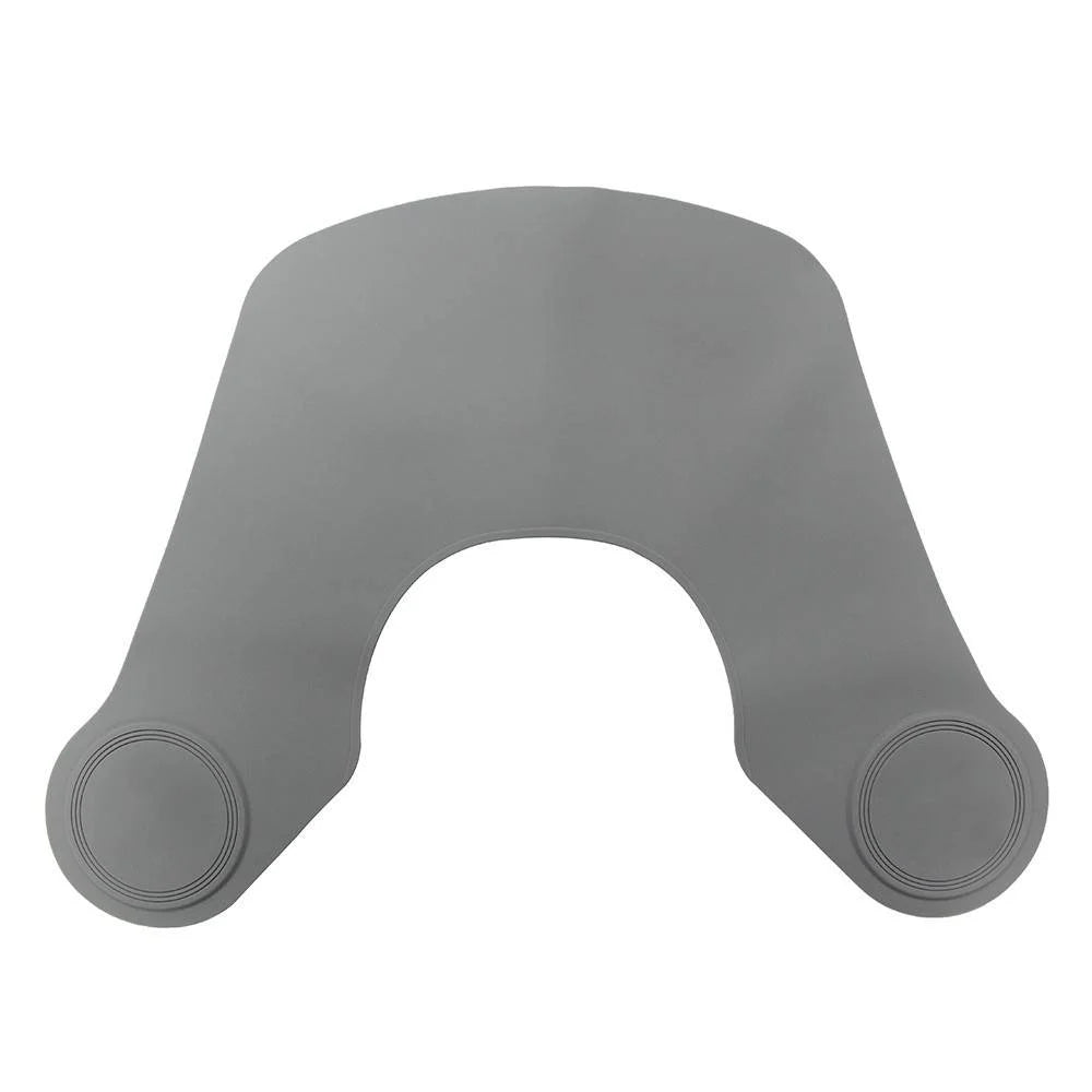 Black Silicone Waterproof Barber Hair Cutting Collar Hair Dyeing Shawls Neck Wrap Guard Haircut Shoulder Pad Scarf Styling Tool Peaceful Pleasures Health and Wellness grey