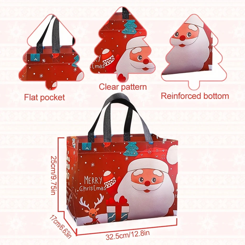 Large Reusable Christmas Gift Bags with Handles | Non-Woven