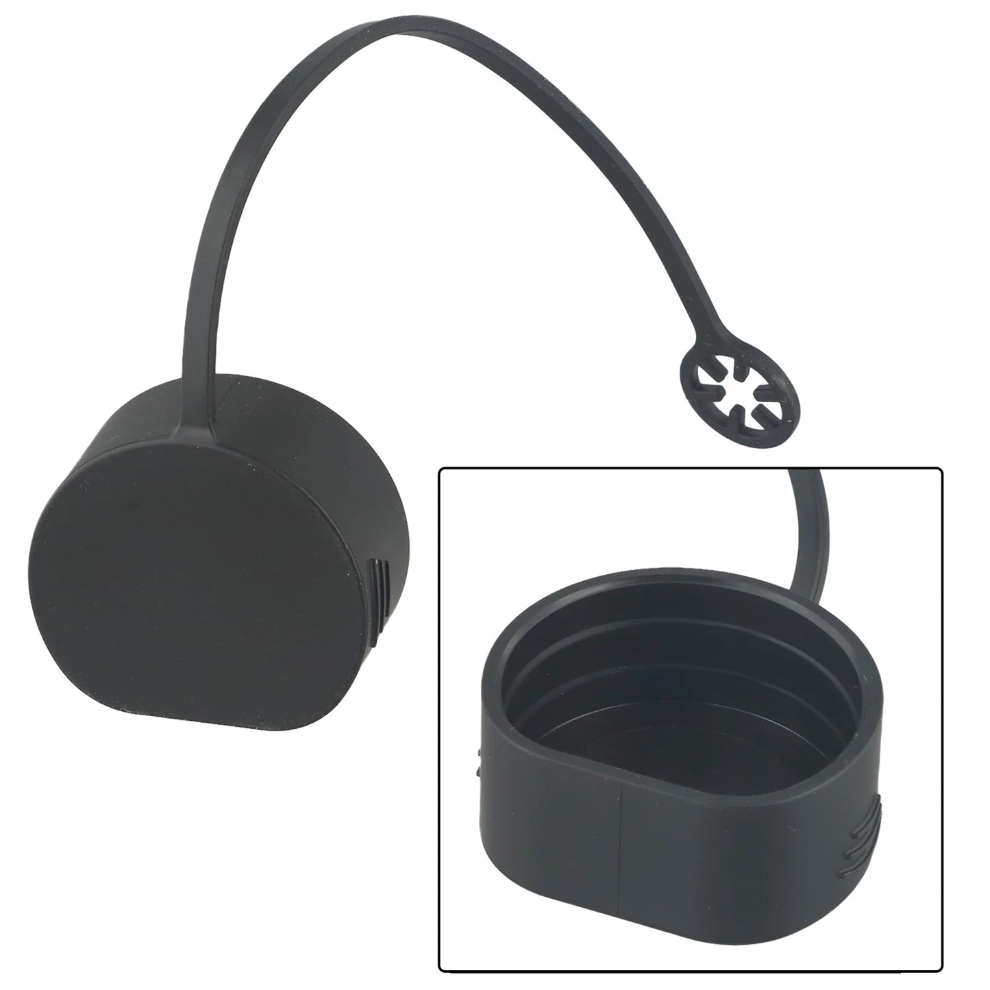 Electric Vehicle Charger Port Cover 2-Plug Protective PVC Electrical