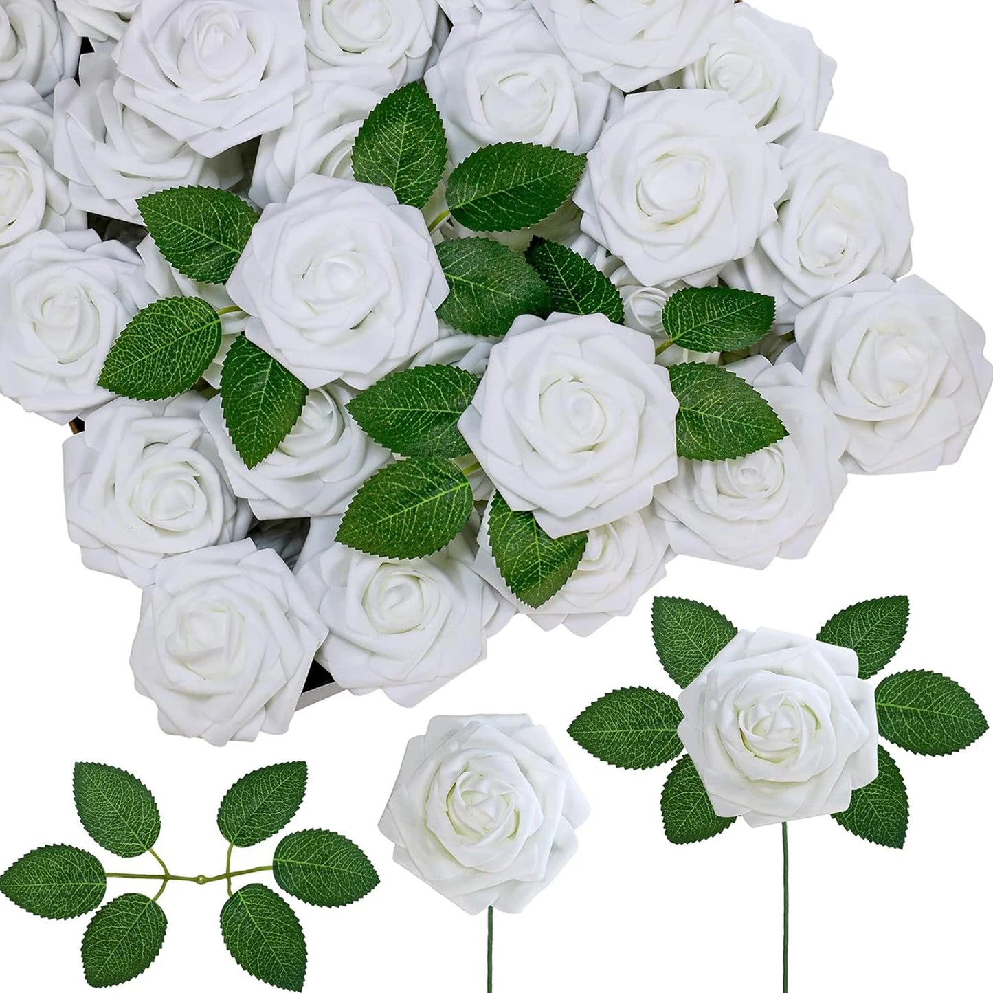 PE Foam Artificial Roses 5/10pcs | Wedding Valentine's Bouquet
