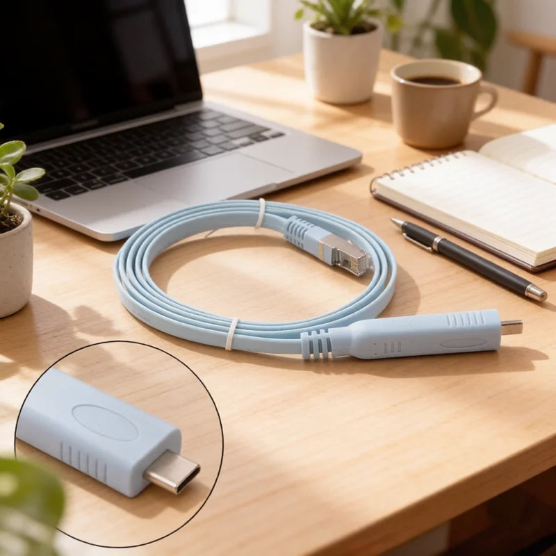 USB-C to RJ45 Serial Console Cable 1.5m RS232 Adapter