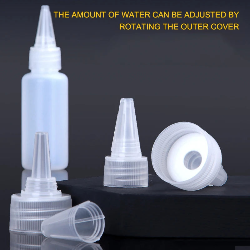 10-1000ML Empty Plastic Squeeze Dropper Bottle With Screw Cap Semi-transparent Eyes Liquid Ink Oil Paint Pigment Container Peaceful Pleasures Health and Wellness