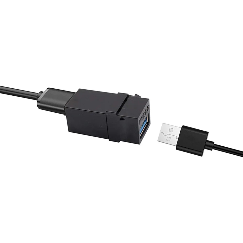 USB To USB Adapter Female To Female Connector for Wall Plate Outlet Panel USB 3.0 Keystone Jack Inserts Easy Installation Peaceful Pleasures Health and Wellness