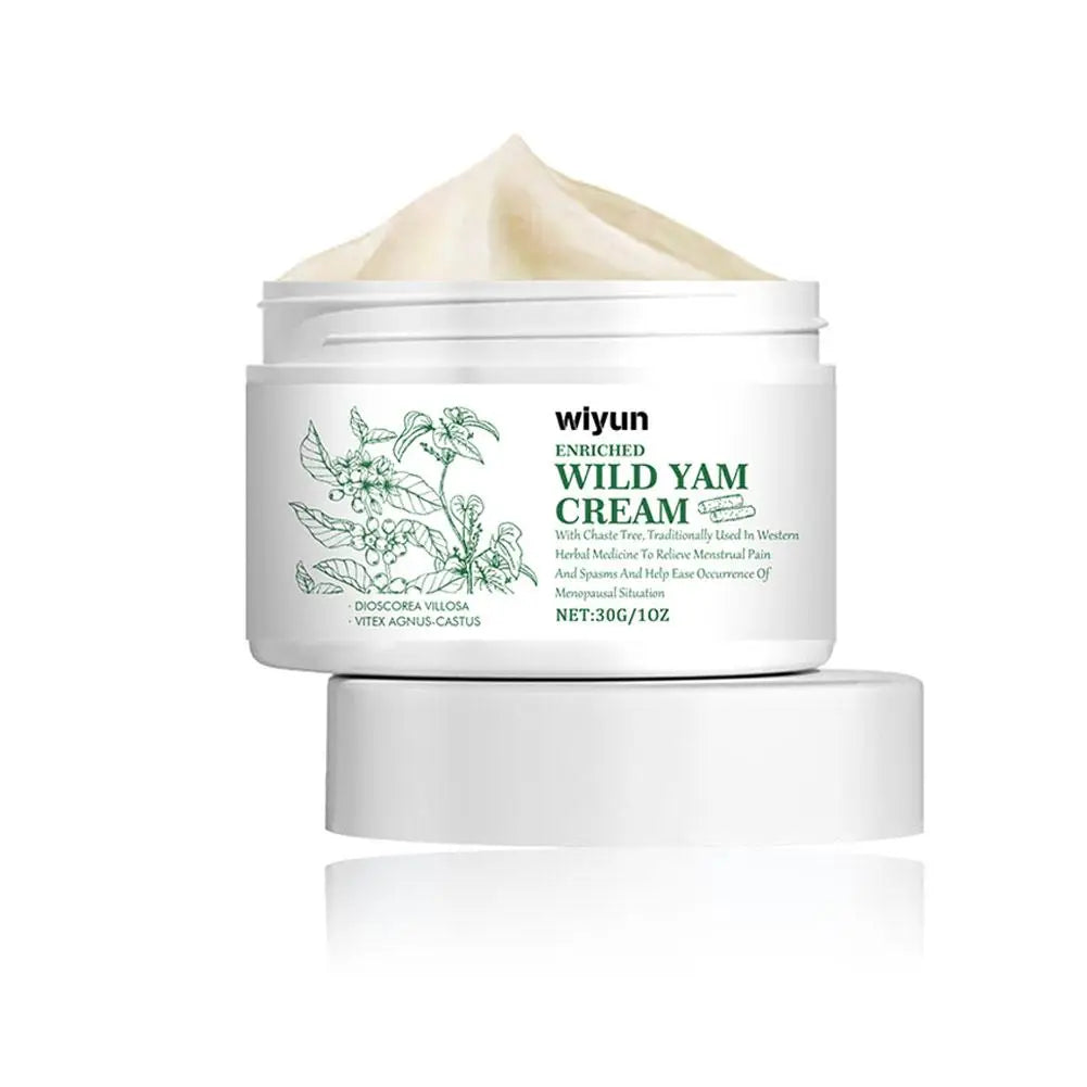Wild Yam Cream – Hormone Balance & Menopause Support Moisturizing Face Cream for Women | Brightening & Firming 50g Peaceful Pleasures Health and Wellness 30g-A