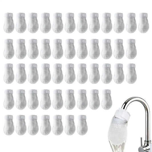 50-Pack Cotton Faucet Filter Pouches – Reduces Scale & Sediment Faucet Filter Pouches Peaceful Pleasures Health and Wellness
