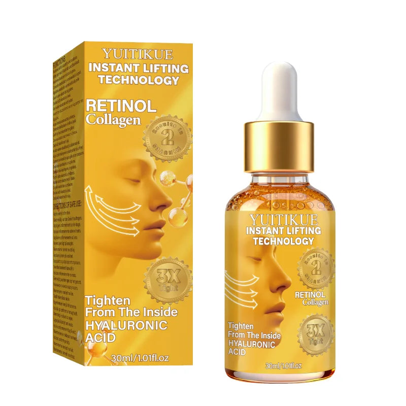YUITIKUE Retinol Collagen Lifting Serum 30ml Instant Tightening with Hyaluronic Acid for Firm, Youthful Skin Peaceful Pleasures Health and Wellness 1pc