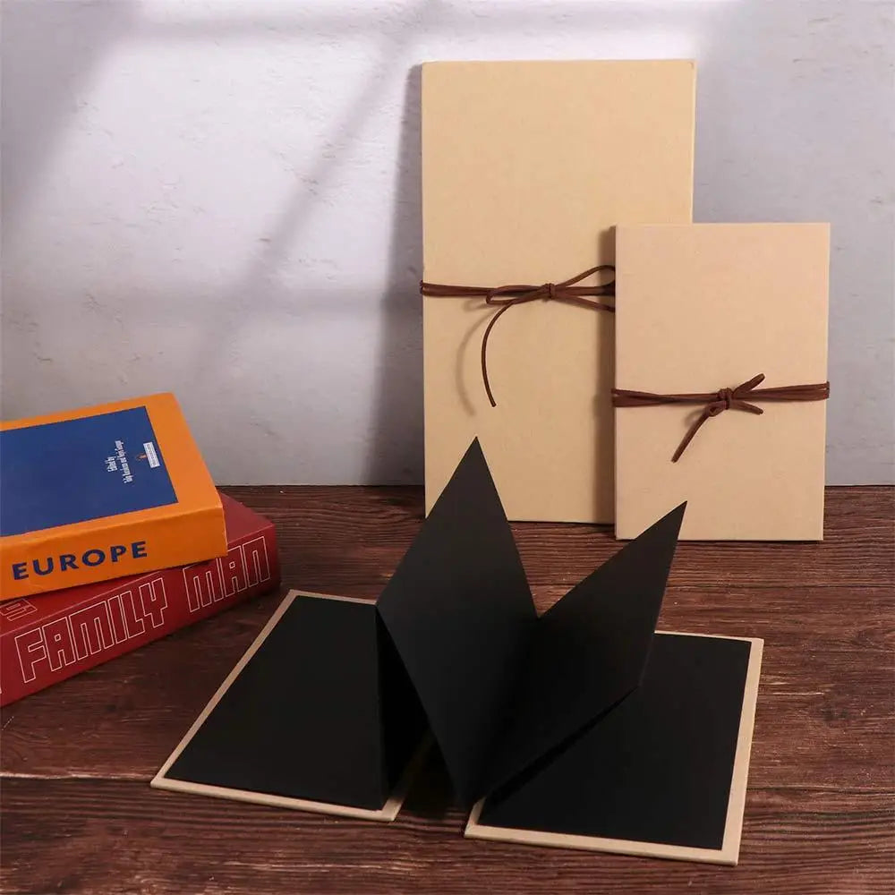 Folding Accordion Photo Album Gift Photocard Kraft Paper Surprised Photo Book Handcrafts Graffiti DIY Surprise Gift Scrapbook Peaceful Pleasures Health and Wellness