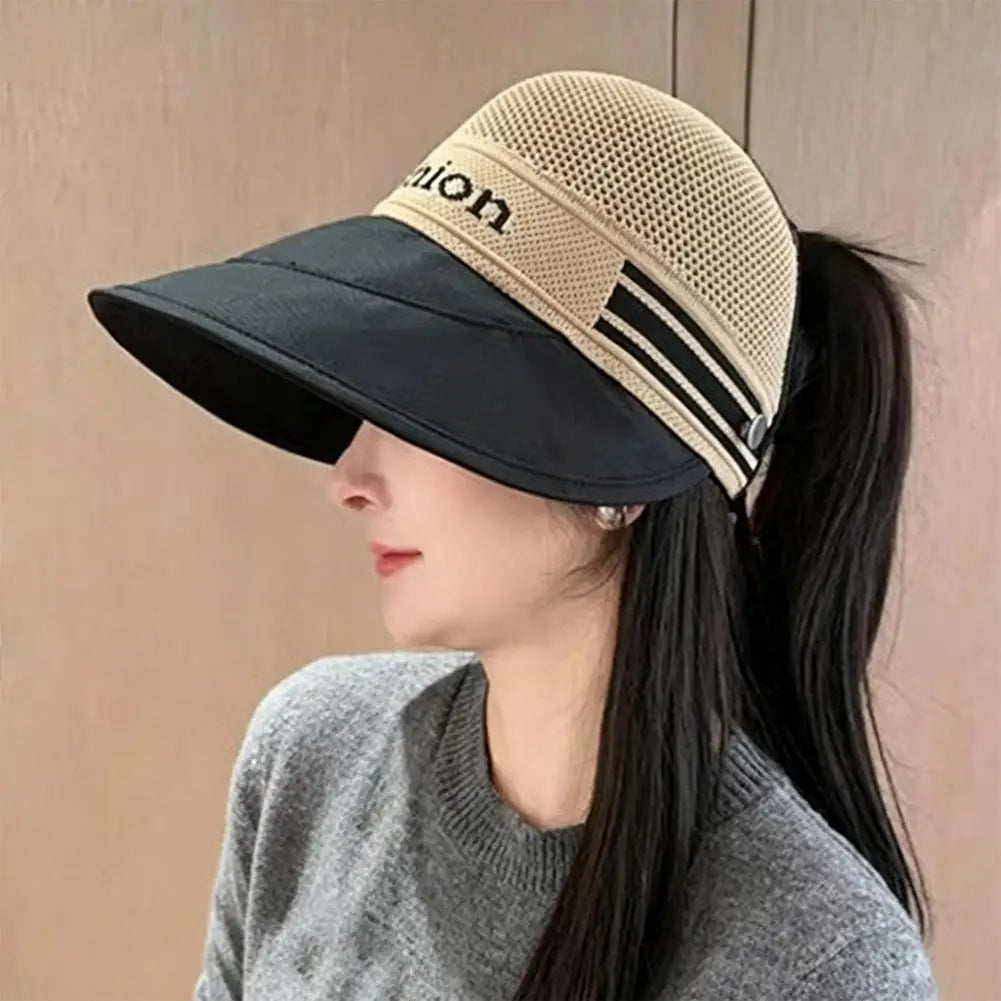 Women's Wide Brim Sun Hat – Breathable UV Outdoor Cap