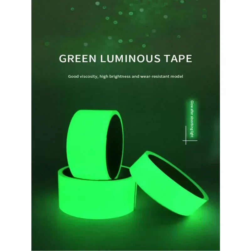 Glow-in-the-Dark Fluorescent Safety Tape | Stair & Stage Marking Fluorescent Safety Tape Peaceful Pleasures Health and Wellness