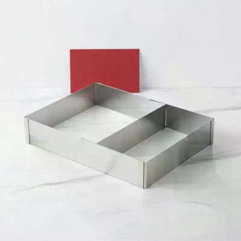 Adjustable Rectangular Cake Mold Ring | Stainless Steel Baking