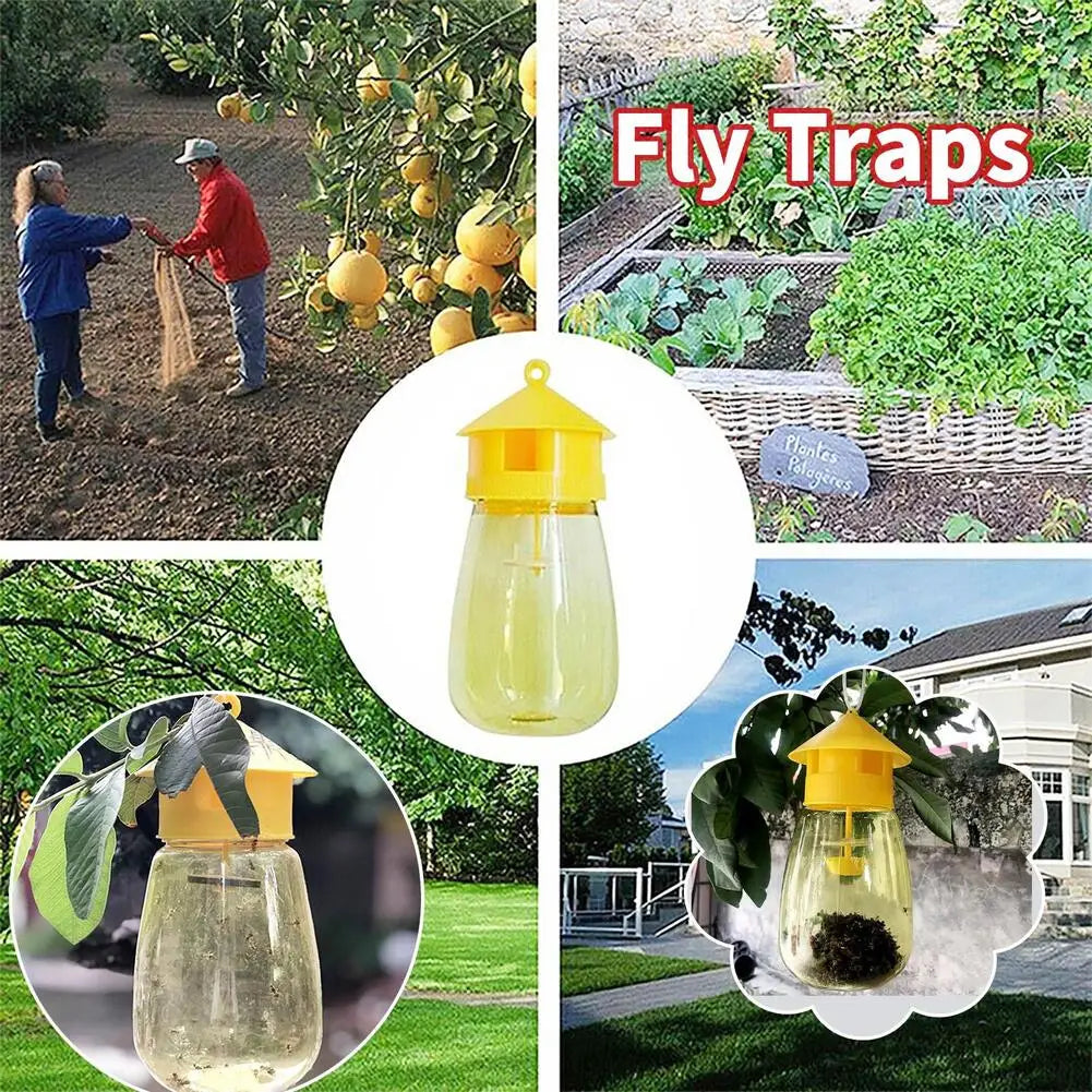 Outdoor Hanging Trap Fruit Fly Trap Killer Plastic Courtyard Garden Anti Fly Supplies Anti Fruit Catcher Pest Fly Trap Control Peaceful Pleasures Health and Wellness