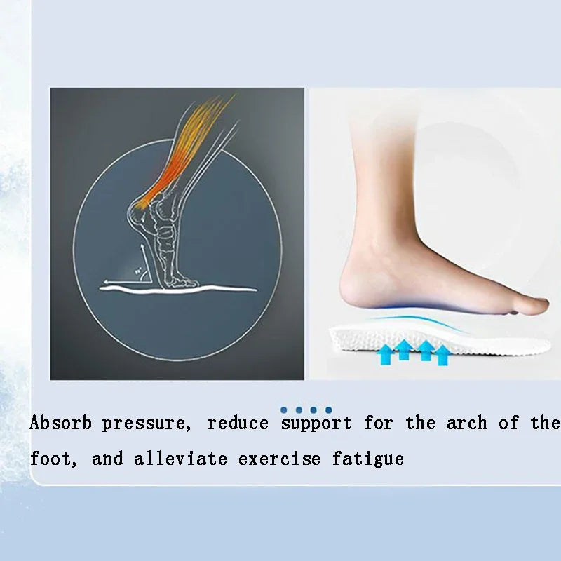 Soft-soled Sports Insoles for Men Shock-absorbing and Breathable in Summer Not Tiring To Stand for A Long Time Peaceful Pleasures Health and Wellness