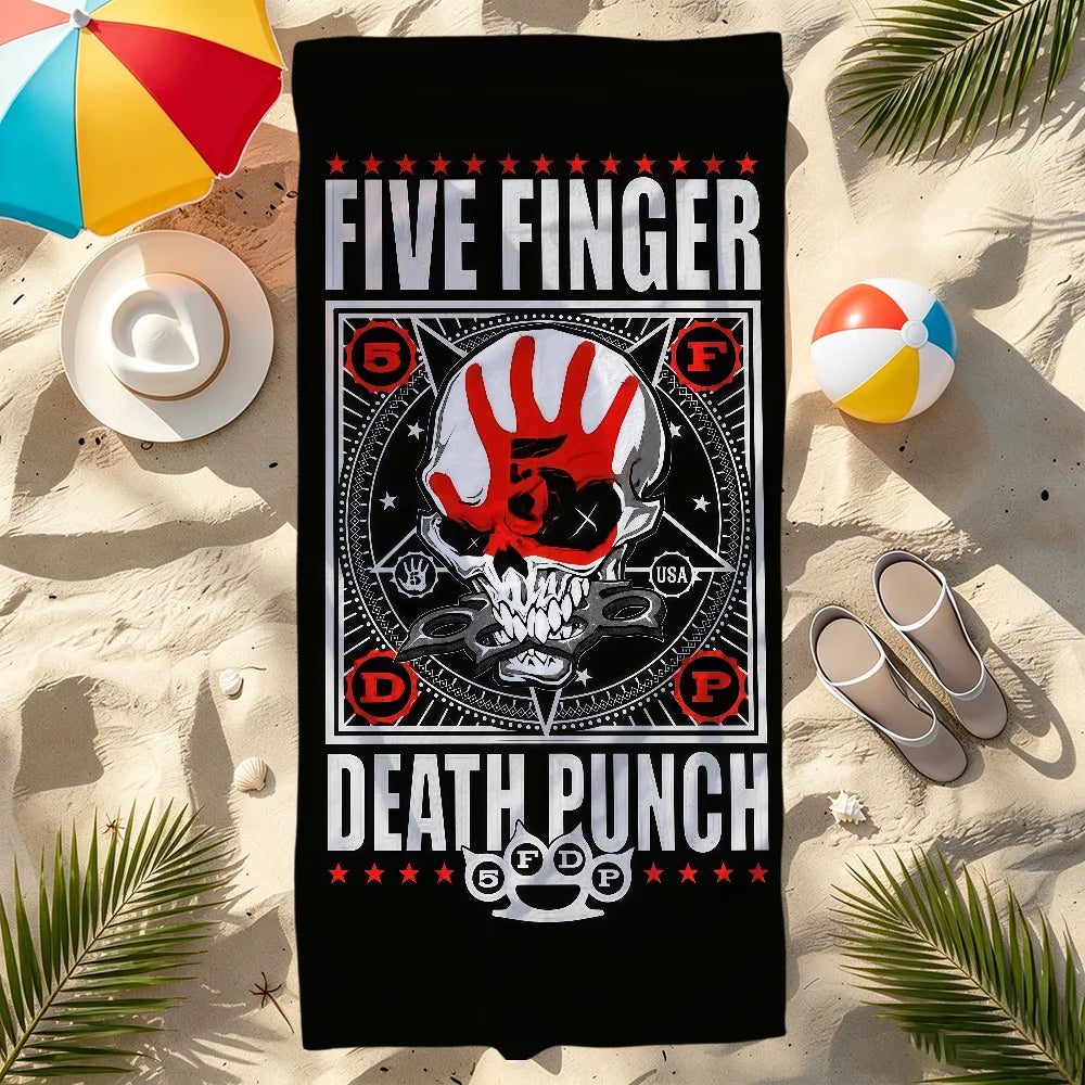 Five Finger Death Punch Quick-Dry Beach Towel | Gym & Travel