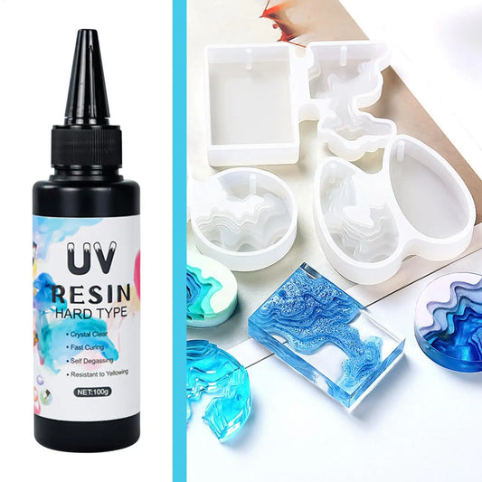 UV Resin Glue – Crystal Clear Fast-Curing Epoxy for Jewelry UV Craft Resin Peaceful Pleasures Health and Wellness