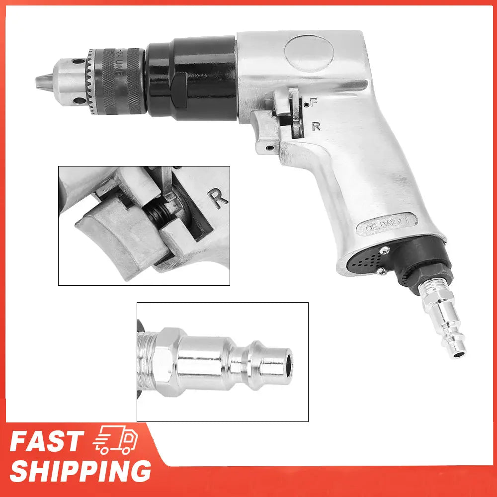 Air Drill 3 8 1700rpm Speed Pneumatic Reversible Rotation Tool Hole