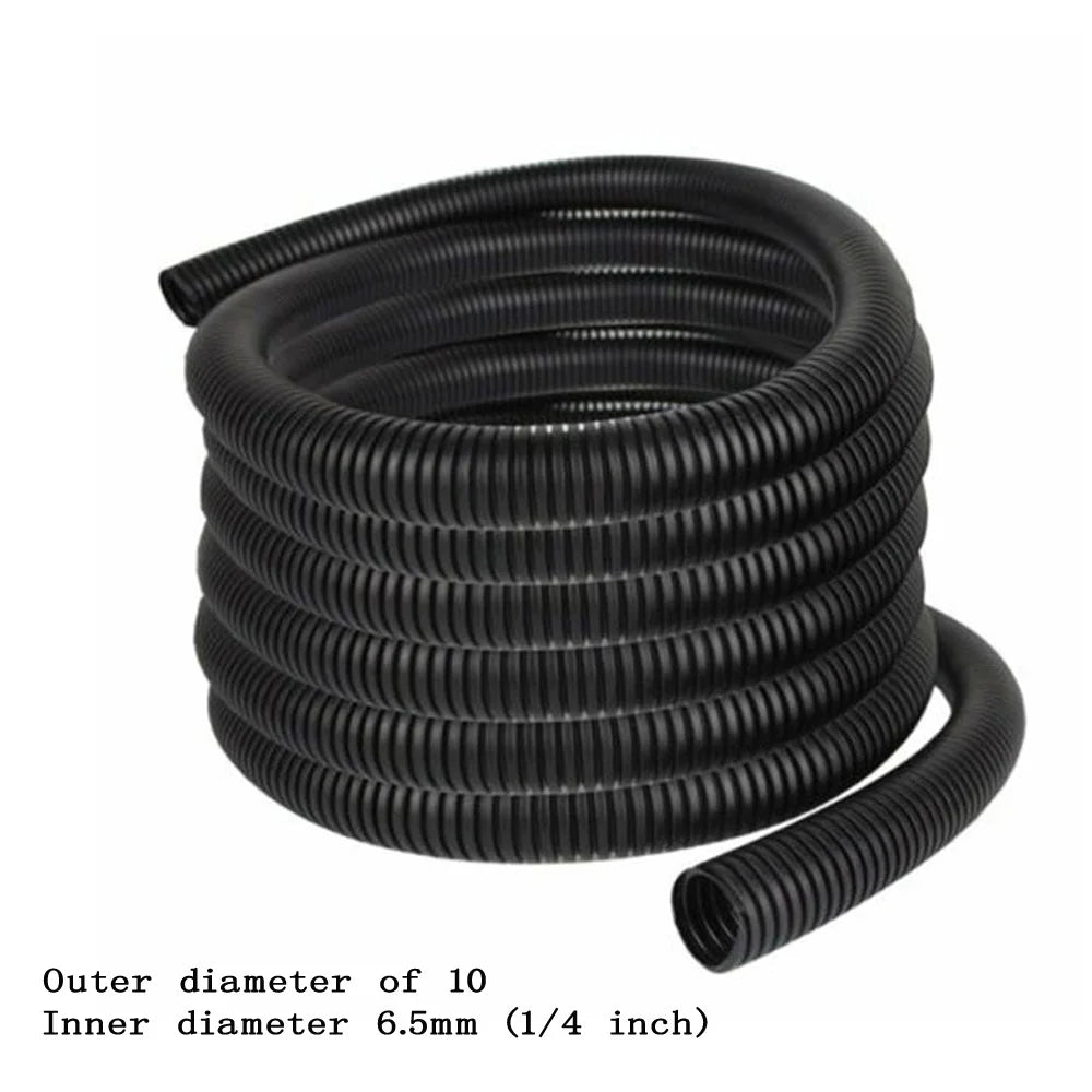 30m Corrugated Split Loom Tube 1/4" & 3/8" Cable Protector