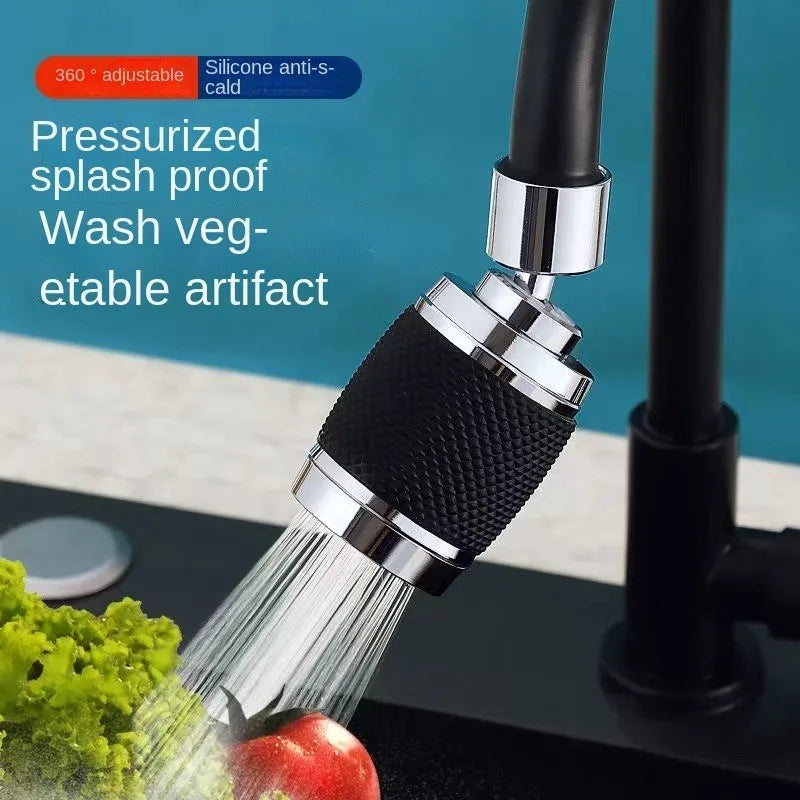360° Rotating Kitchen Faucet Adapter | 3-Mode Water-Saving Nozzle
