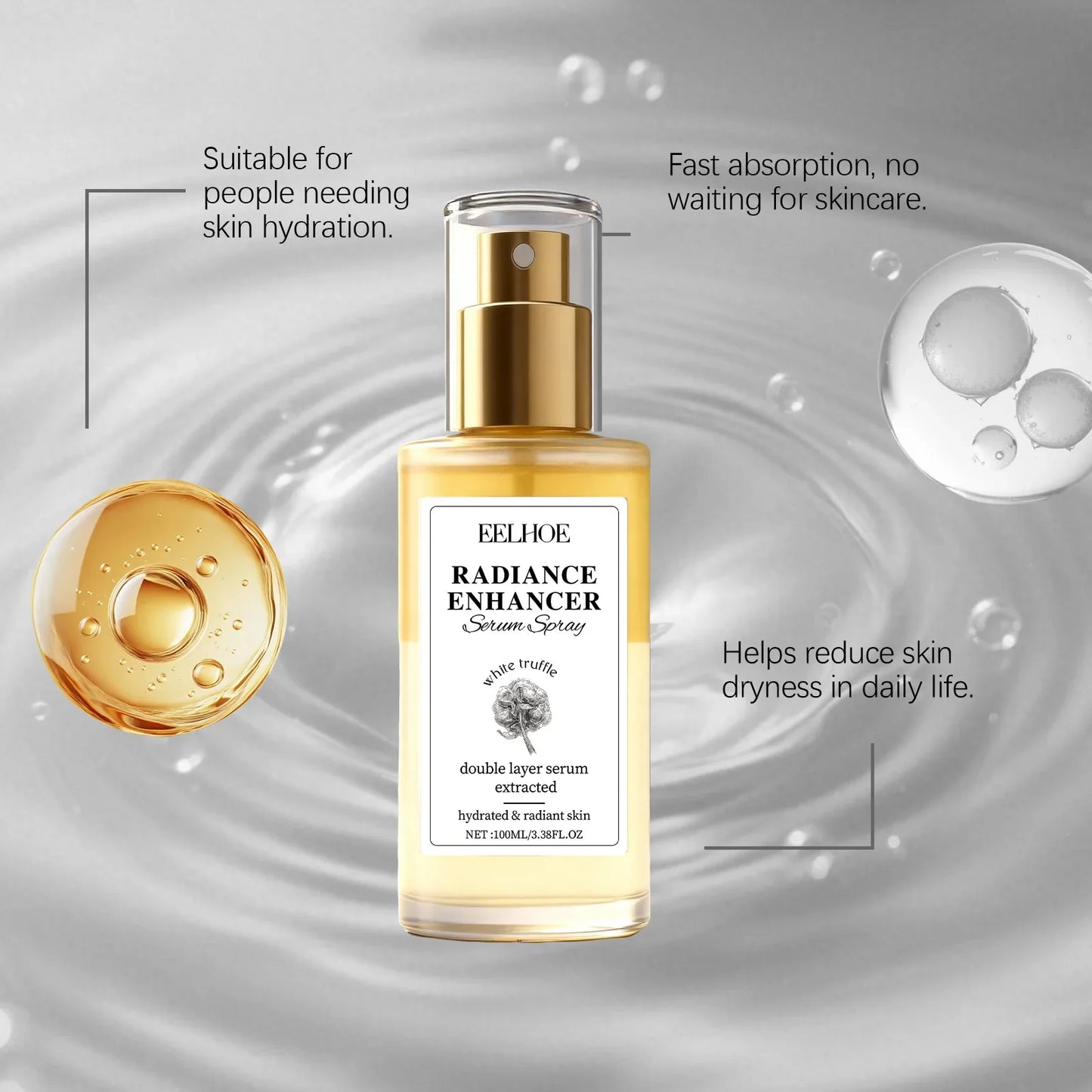 Eelhoe White Truffle Serum Spray – Brightening & Firming