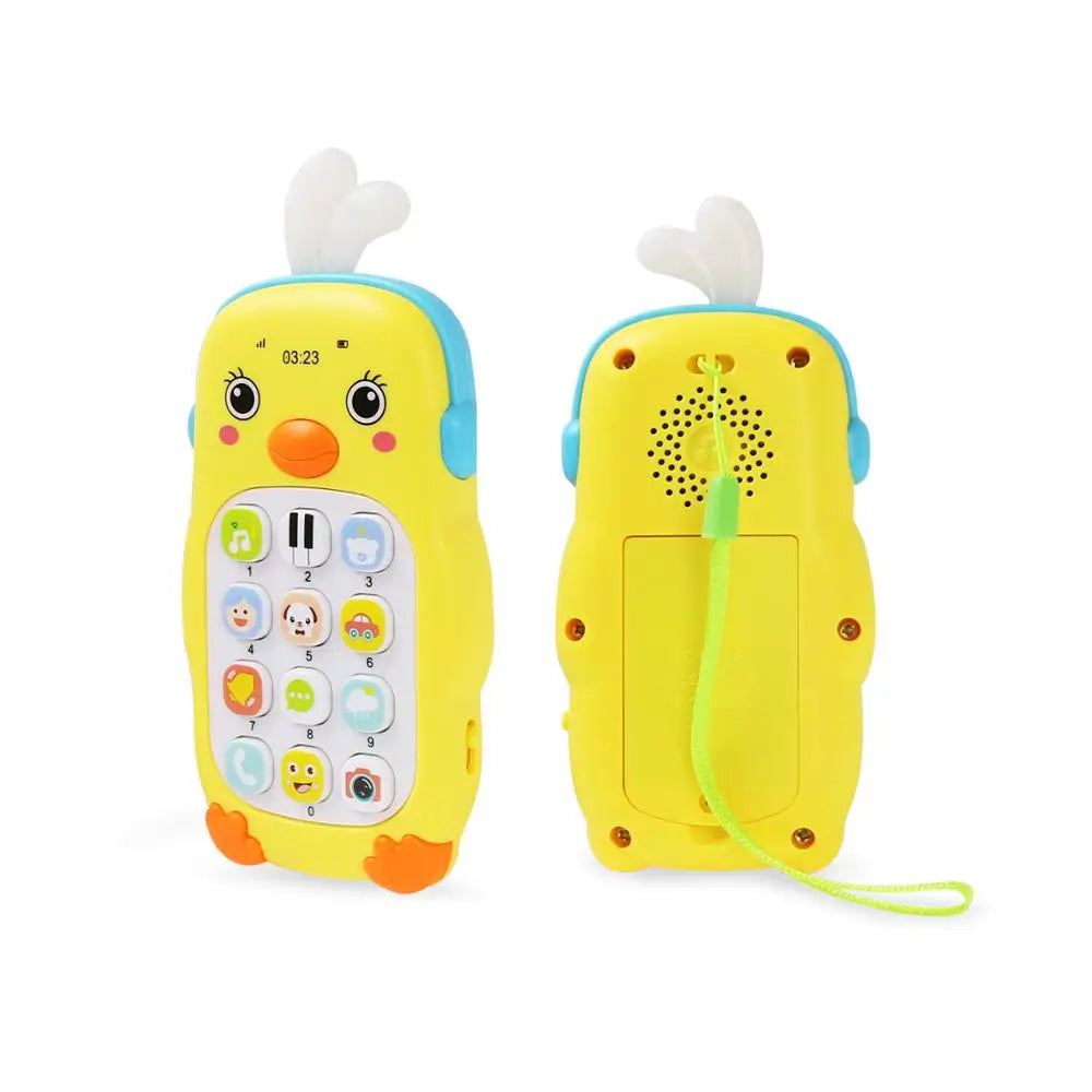 Baby Musical Mobile Phone Cartoon Teether Sound Light Telephone