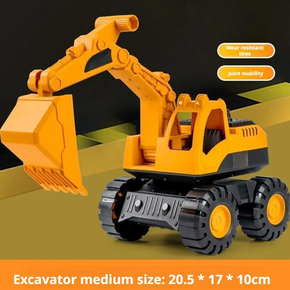 3-in-1 Excavator Dump Truck Toy for Kids – Inertia-Powered Construction Vehicle Peaceful Pleasures Health and Wellness