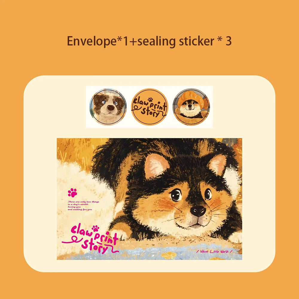 Envelope Cat Dog Story Series Cute Pet Ins Commemorative Blessing