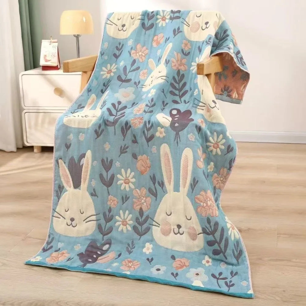 High Quality Multi Layer Bath Towel Double Sidedprinted Soft Beach Towel Multifunctional Small Blanket Universal in All Seasons Peaceful Pleasures Health and Wellness