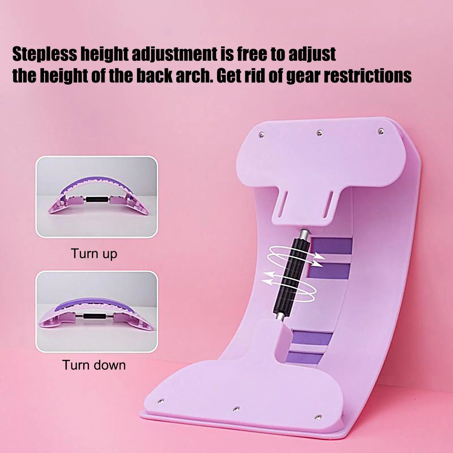 Portable Adjustable Back Stretcher Board – Yoga & Pilates