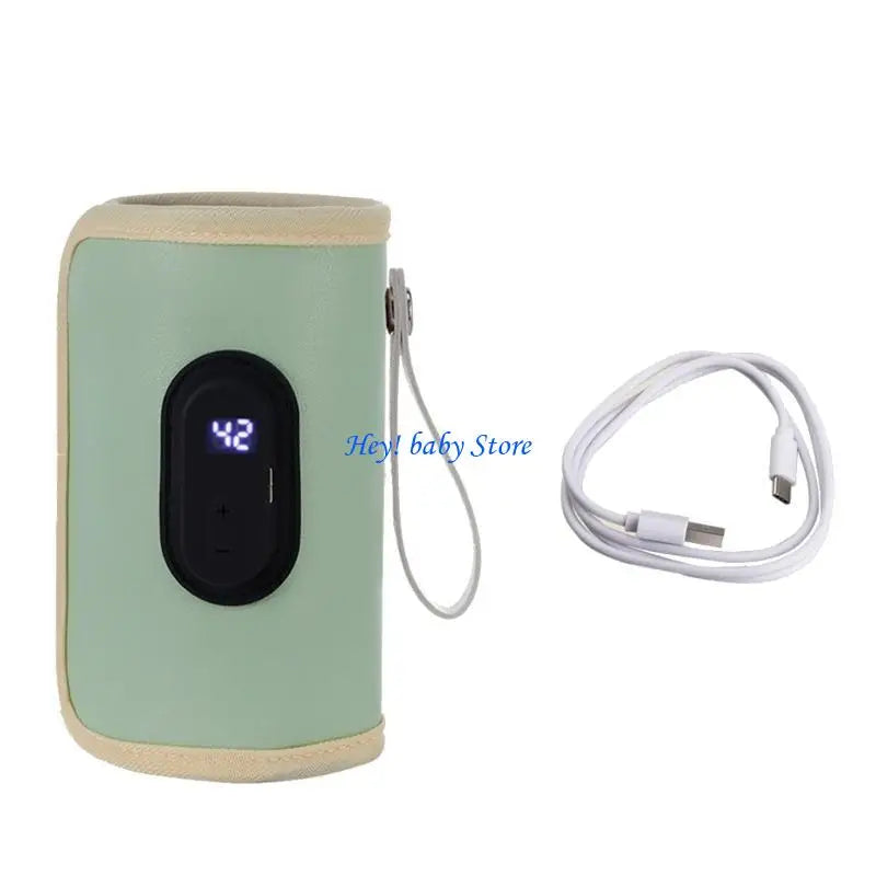 USB Portable Milk Bottle Warmer Sleeve | 20 Temp Levels, Digital