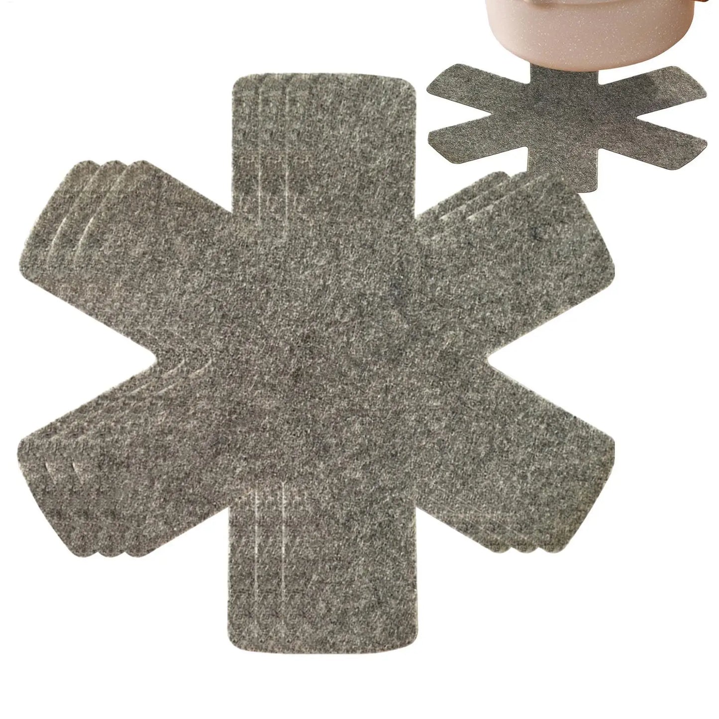 Pot and Pan Protectors Pot Dividers Pad Non-woven Pans Separator Pads for Protecting Separators Pads Cookware Peaceful Pleasures Health and Wellness