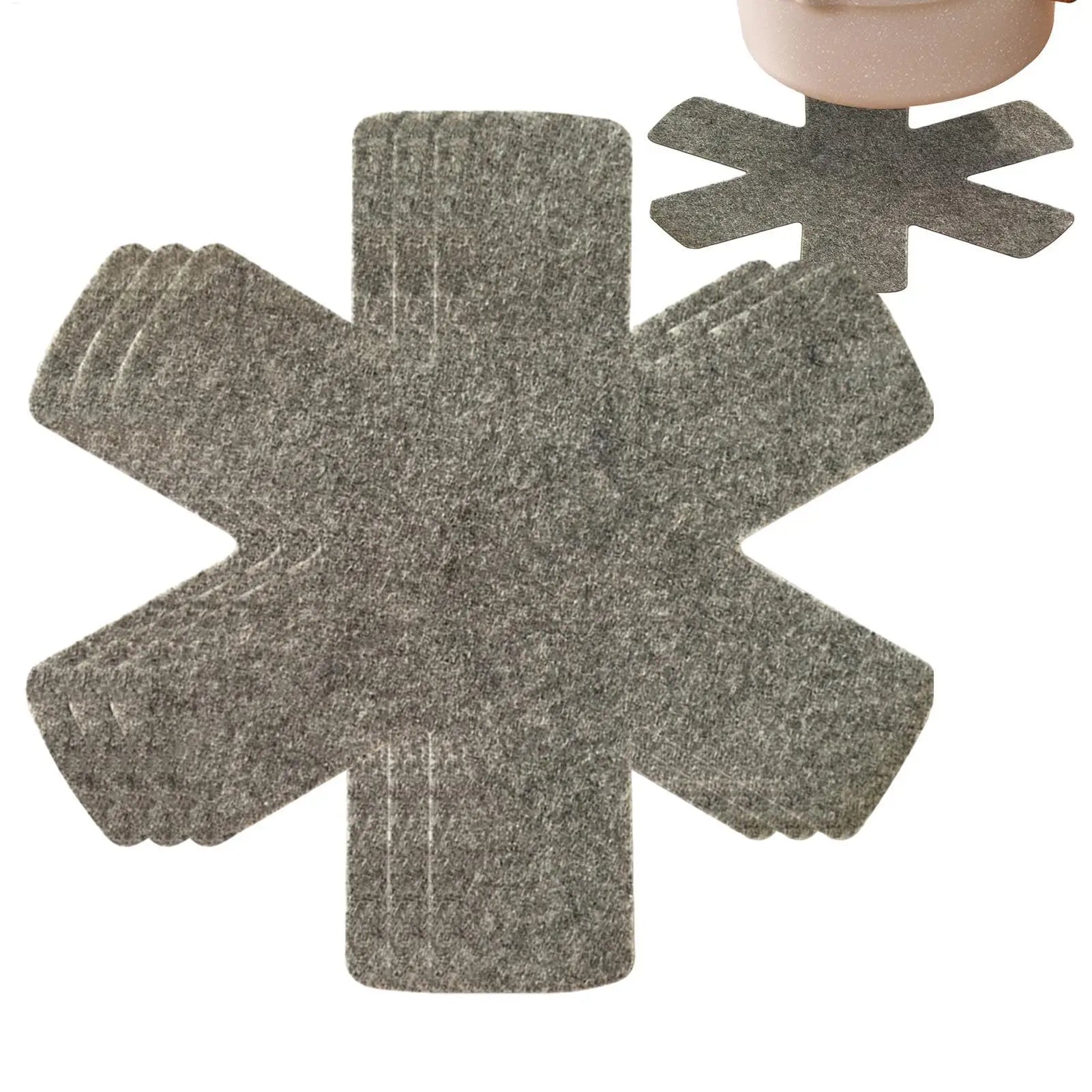 Pot and Pan Protectors Pot Dividers Pad Non-woven Pans Separator Pads for Protecting Separators Pads Cookware Peaceful Pleasures Health and Wellness