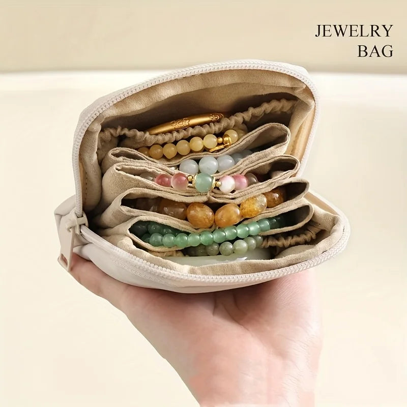 Christmas Gift Holiday Present Travel Accessories Jewelry Bag PU Material, Perfect for Festive Season and Daily Use Peaceful Pleasures Health and Wellness
