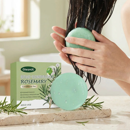 Gleamxi Rosemary Solid Conditioner Bar – Anti-Frizz Hair Solid Conditioner Bar Oasis Select