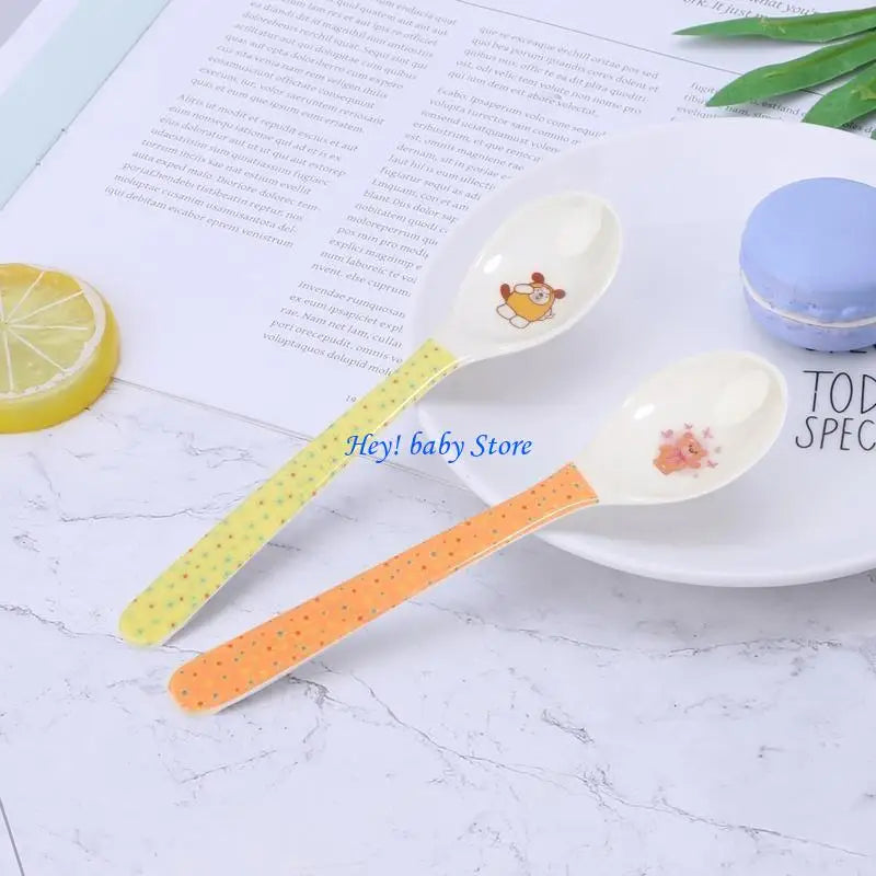 Cartoon Baby Feeding Spoon 0–1 Year | Safe BPA-Free Flatware