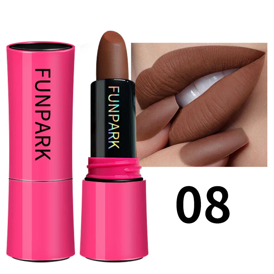 KAFURUX 25-Color Matte Lipstick – Waterproof Long-Lasting