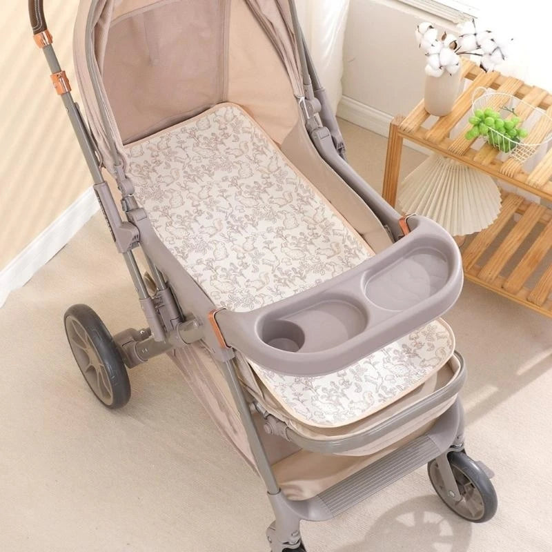 Cotton Crepe Baby Stroller Nappy Pad – Soft Waterproof Cushion