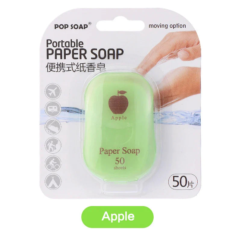 Portable Paper Soap Sheets | Travel Hand Washing Soap