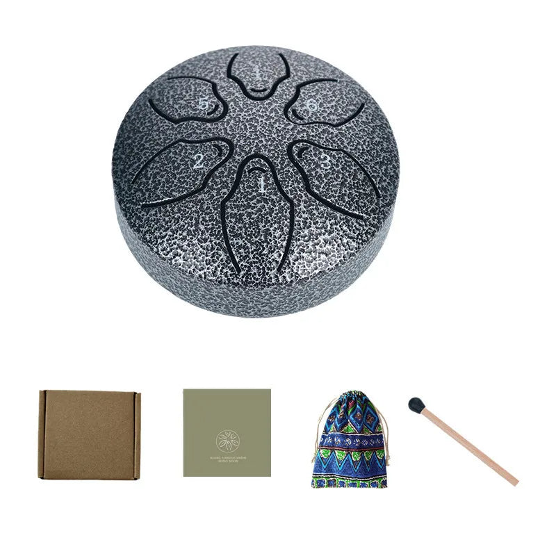 Steel Tongue Drum Portable Rain Hand Pan Percussion Musical